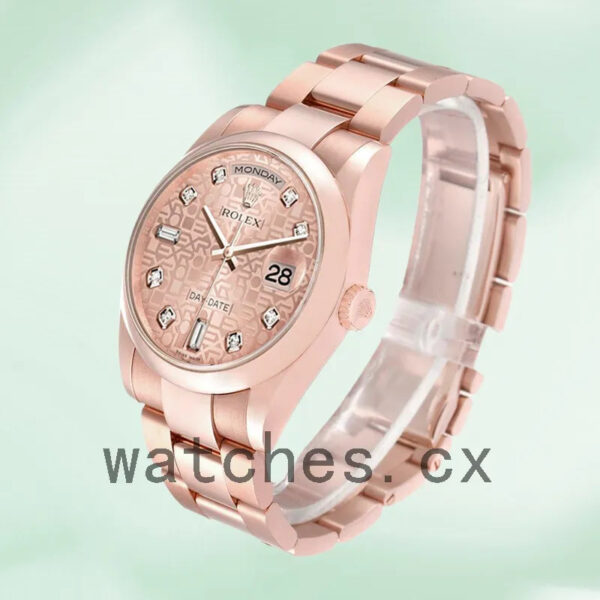 Rolex Day-Date 36mm Men’s m118205f-0062 Rose Gold Jubilee Dial Replica Watches