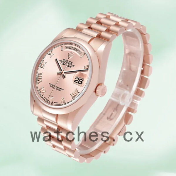 Rolex Day-Date Men’s 118205 36mm Rose Gold-tone Replica Watches