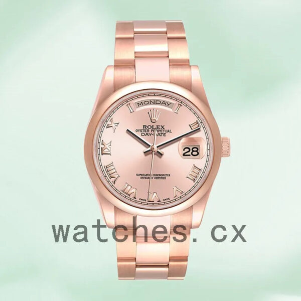 Rolex Day-Date Men’s 118205 36mm Rose Gold-tone Replica Watches - Image 5