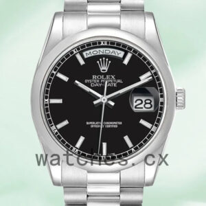 Rolex Day-Date 36mm 118206 Men’s Silver-tone Replica Watches