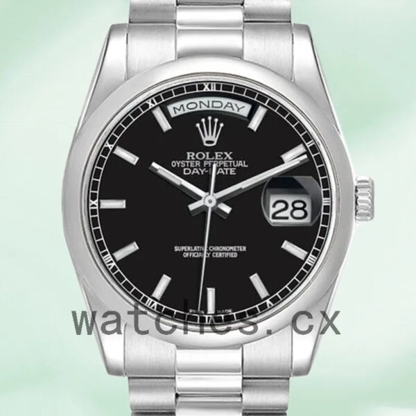 Rolex Day-Date 36mm 118206 Men’s Silver-tone Replica Watches