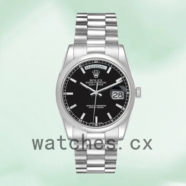 Rolex Day-Date 36mm 118206 Men’s Silver-tone Replica Watches