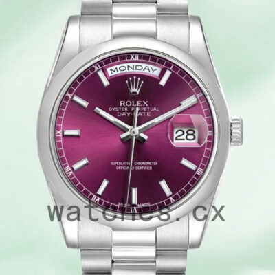 Rolex Day-Date 36mm Men’s 118206 Cherry Dial Replica Watches