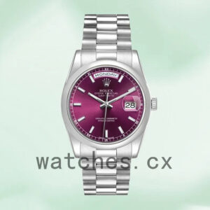 Rolex Day-Date 36mm Men’s 118206 Cherry Dial Replica Watches