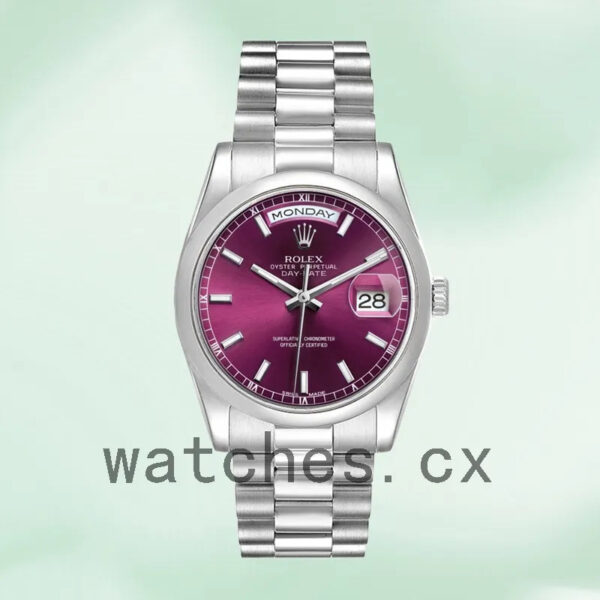 Rolex Day-Date 36mm Men’s 118206 Cherry Dial Replica Watches