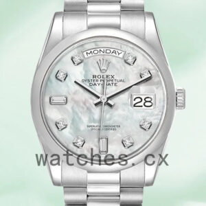 Rolex Day-Date Men’s 36mm 118206 Mother of Pearl Dial Replica Watches