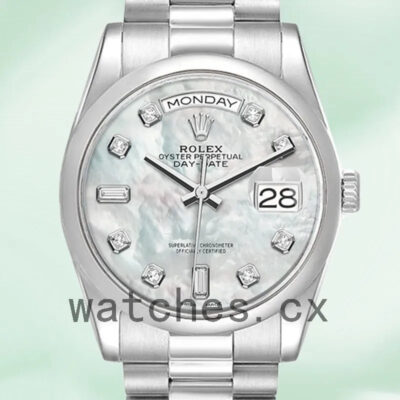 Rolex Day-Date Men’s 36mm 118206 Mother of Pearl Dial Replica Watches