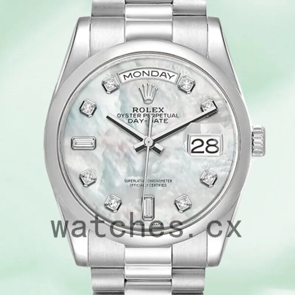 Rolex Day-Date Men’s 36mm 118206 Mother of Pearl Dial Replica Watches