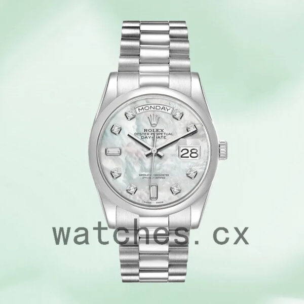 Rolex Day-Date Men’s 36mm 118206 Mother of Pearl Dial Replica Watches