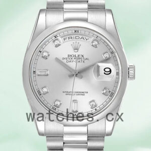 Rolex Day-Date 36mm Men’s 118206 Automatic Silver Dial Replica Watches