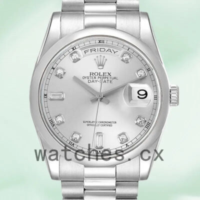Rolex Day-Date 36mm Men’s 118206 Automatic Silver Dial Replica Watches