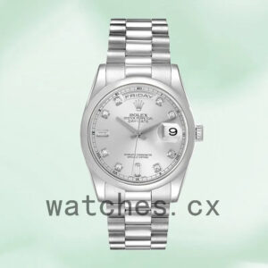 Rolex Day-Date 36mm Men’s 118206 Automatic Silver Dial Replica Watches