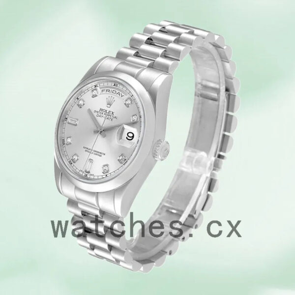 Rolex Day-Date 36mm Men’s 118206 Automatic Silver Dial Replica Watches