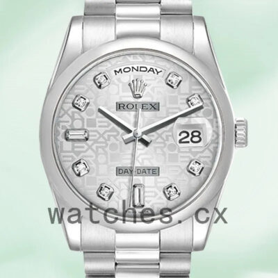 Rolex Day-Date 118206 36mm Men’s Silver-tone Replica Watches