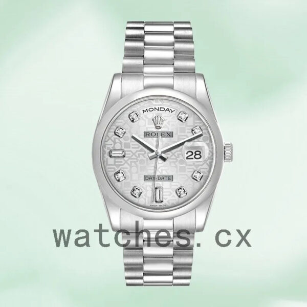 Rolex Day-Date 118206 36mm Men’s Silver-tone Replica Watches