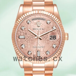 Rolex Day-Date 36mm Men’s 118235-0006 Rose Gold-tone President Bracelet Replica Watches