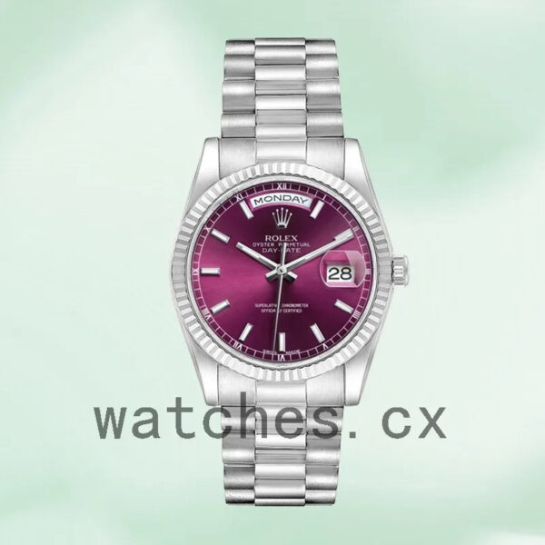 Rolex Day-Date m118239-0304 36mm Men’s Automatic Silver-tone Replica Watches - Image 5