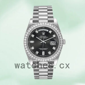 Rolex Day-Date 36mm Men’s 118346 Black Dial Replica Watches