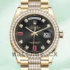 Rolex Day-Date m118348-0149 Men’s 36mm Black Dial Automatic Replica Watches