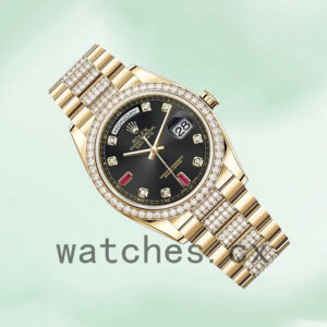 Rolex Day-Date m118348-0149 Men’s 36mm Black Dial Automatic Replica Watches