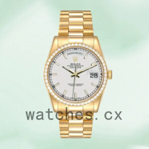 Rolex Day-Date 36mm Men’s m118348-0098 Automatic White Dial Replica Watches