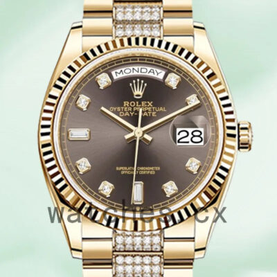 Rolex Day-Date 36mm m128238-0024 Men’s Gold-tone President Bracelet Replica Watches