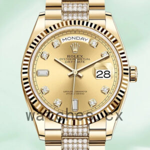 Rolex Day-Date Men’s m128238-0026 36mm President Bracelet Gold-tone Replica Watches