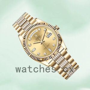 Rolex Day-Date Men’s m128238-0026 36mm President Bracelet Gold-tone Replica Watches