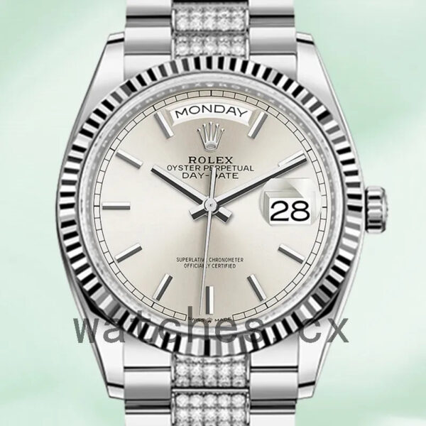 Rolex Day-Date Men’s 36mm m128239-0025 Grey Dial Replica Watches