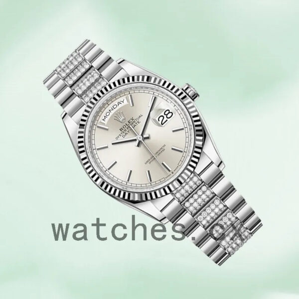 Rolex Day-Date Men’s 36mm m128239-0025 Grey Dial Replica Watches