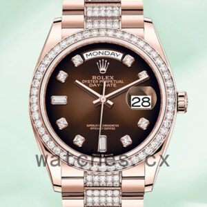 Rolex Day-Date 36mm Men’s m128345rbr-0041 Automatic Replica Watches