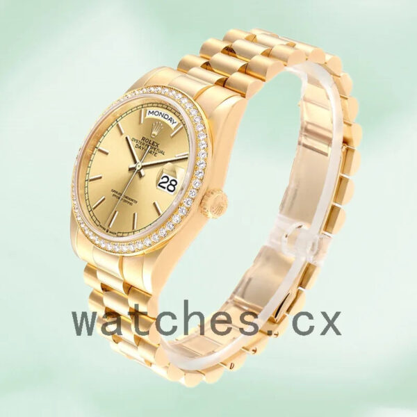 Rolex Day-Date Men’s 36mm m128348rbr-0026 Champagne Dial Replica Watches