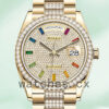 Rolex Day-Date m128348rbr-0031 Men’s 36mm Gold-tone Replica Watches