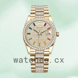 Rolex Day-Date m128348rbr-0031 Men’s 36mm Gold-tone Replica Watches