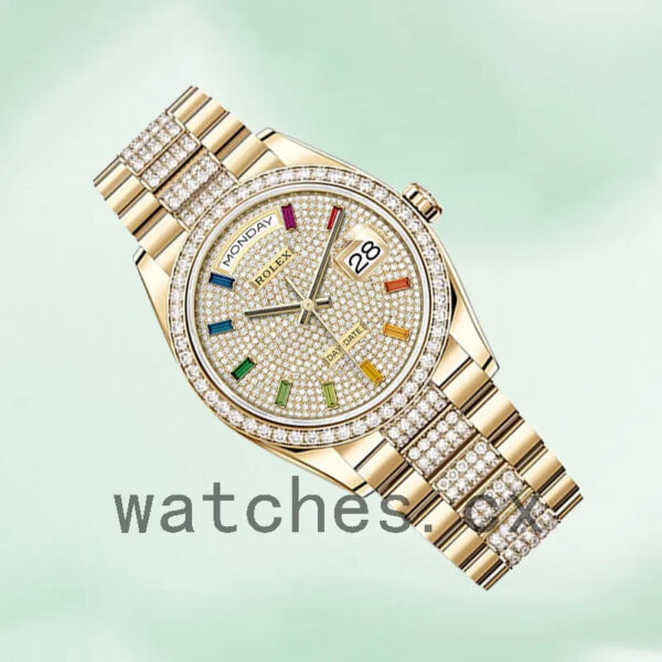 Rolex Day-Date m128348rbr-0031 Men’s 36mm Gold-tone Replica Watches