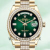 Rolex Day-Date Men’s m128348rbr-0036 36mm Green Dial Replica Watches