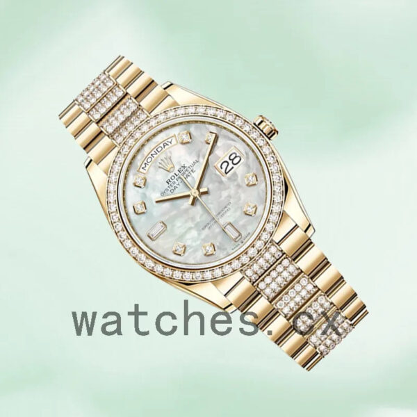 Rolex Day-Date Men’s 36mm m128348rbr-0017 Gold-tone Automatic Replica Watches