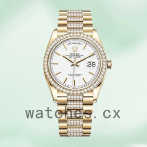 Rolex Day-Date m128348rbr-0048 36mm Men’s White Dial Replica Watches