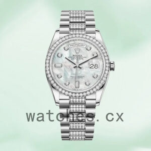 Rolex Day-Date 36mm m128349rbr-0014 Men’s Silver-tone Replica Watches
