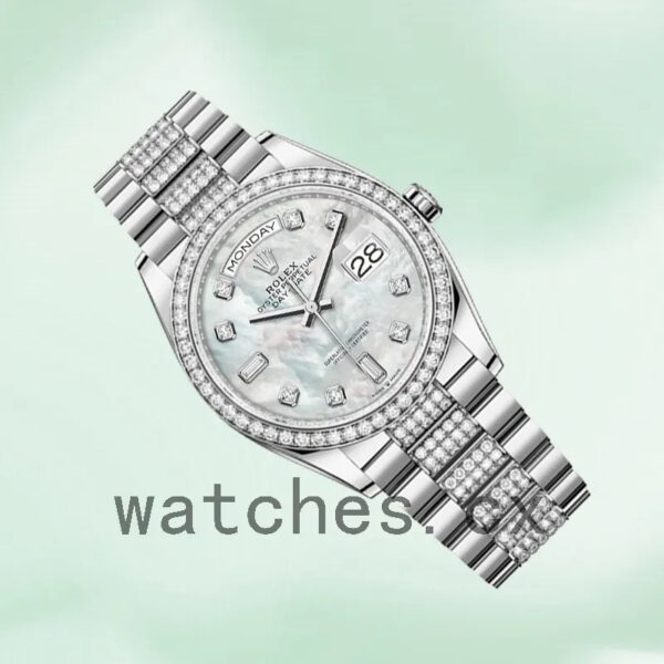 Rolex Day-Date 36mm m128349rbr-0014 Men’s Silver-tone Replica Watches