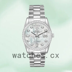 Rolex Day-Date 36mm Men’s m128349rbr-0004 Silver-tone President Bracelet Replica Watches