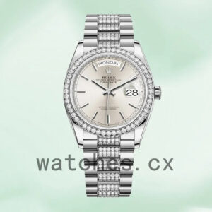 Rolex Day-Date 36mm m128349rbr-0013 Men’s Silver-tone Replica Watches