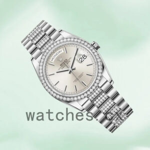 Rolex Day-Date 36mm m128349rbr-0013 Men’s Silver-tone Replica Watches