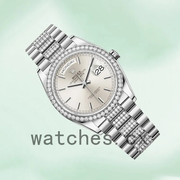 Rolex Day-Date 36mm m128349rbr-0013 Men’s Silver-tone Replica Watches