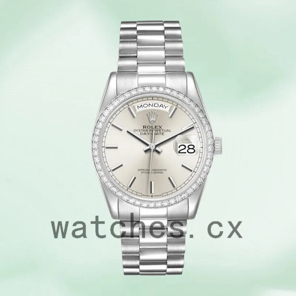 Rolex Day-Date m128349rbr-0001 36mm Men’s Silver Dial Replica Watches