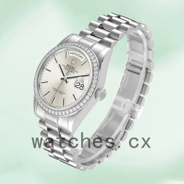 Rolex Day-Date m128349rbr-0001 36mm Men’s Silver Dial Replica Watches