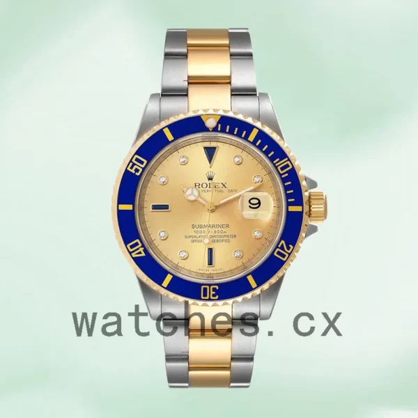 Rolex Submariner Men’s 16613 40mm Oyster Bracelet Replica Watches - Image 2