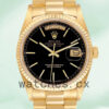 Rolex Day-Date Men’s 36mm 18038 Automatic Black Dial Replica Watches