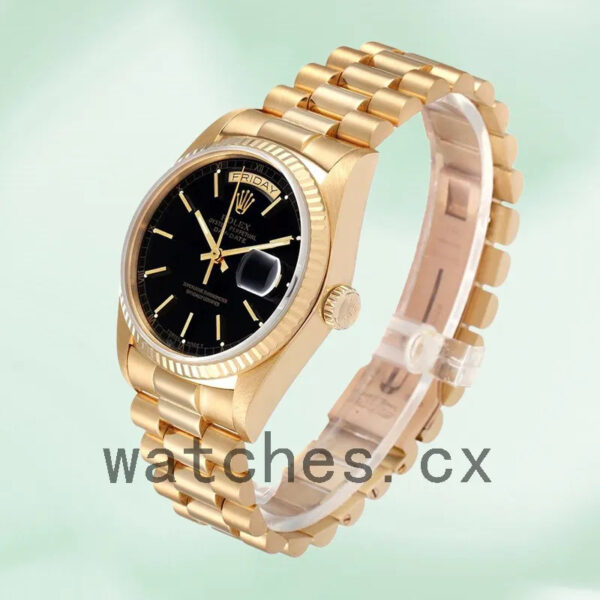Rolex Day-Date Men’s 36mm 18038 Automatic Black Dial Replica Watches