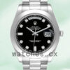 Rolex Day-Date 218206 41mm Men’s President Bracelet Silver-tone Replica Watches